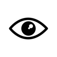 modelo de design de vetor de ícone de olho