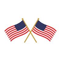 modelo de design de vetor de ícone de bandeira americana