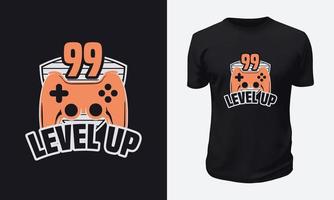 design de camiseta de jogo vetor