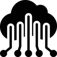 ilustração vetorial de computação em nuvem em símbolos de qualidade background.premium. ícones vetoriais para conceito e design gráfico. vetor
