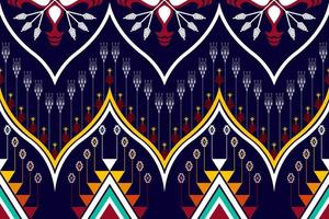 design de padrão étnico abstrato geométrico. tecido asteca tapete mandala ornamento étnico chevron têxtil decoração wallpaper. fundo de ilustrações vetoriais de bordado tradicional boho tribal tribal vetor