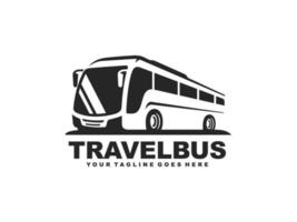 vetor de logotipo de ônibus. logotipo de ônibus de viagem