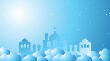 projeto de fundo islâmico. fundo do Ramadã. fundo de eid mubarak vetor