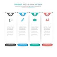 modelo de infográfico de negócios para cada uso, elemento de design vetorial vetor