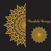 modelo de design de mandala vetor