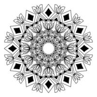 desenho de mandala para livros de colorir. ornamentos redondos decorativos mandala vintage. fundos islâmicos padrão oriental de elementos decorativos vintage. vetor