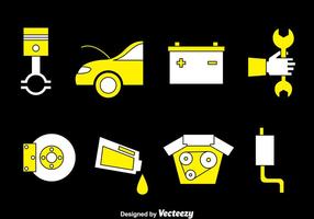 Conjunto de vetores de manutenção de carros