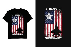 design de camiseta para o dia do memorial vetor