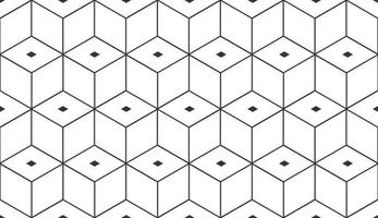 sem costura padrão geométrico. textura de hexágono cúbico. fundo de malha de losango. vetor eps 10.
