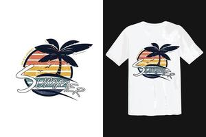 modelo de design de camiseta especial de verão vetor