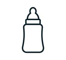 modelo de design de logotipo de vetor de ícone de garrafa de bebê