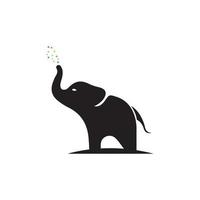 design de ilustração vetorial de modelo de logotipo de elefante vetor