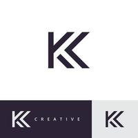 modelo de logotipo de design de logotipo letra k símbolo de vetor de logotipo k criativo