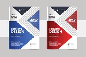 modelo de design de capa de livro de negócios corporativos criativos ou design de layout de folheto e modelo de folheto