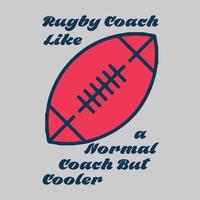 design de vetor de rugby criativo e design e ilustração de camiseta de rugby