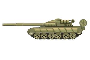ilustração de tanque militar, tanque isolado vetor
