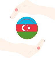 bandeira do azerbaijão vetor bandeira desenhada à mão,manat azerbaijão bandeira desenhada à mão