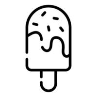 ícone de palito de sorvete, ícone do dia da independência dos eua de design vetorial. vetor