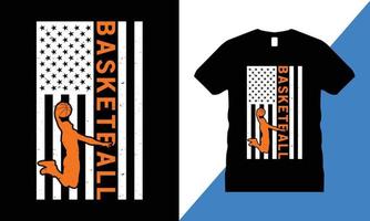 vetor de design de camiseta de basquete. camiseta, esporte, aro, bola, basquete americano, jogador, torneio,