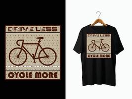 design de camiseta de bicicleta vetor