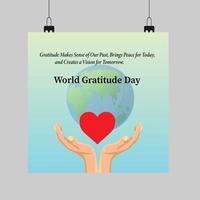 dia mundial da gratidão vetor