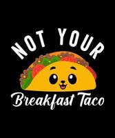 design de camiseta de vetor de logotipo de ilustração de tacos