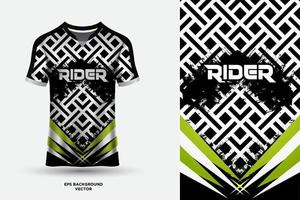 camisa de design futurista e moderno adequada para corrida, futebol, jogos, esportes e ciclismo. vetor