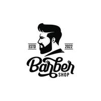 vetor de logotipo de barbearia