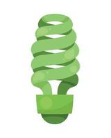 lâmpada de ecologia verde vetor
