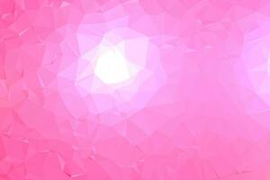 abstrato poligonal rosa texturizado. baixo poli geométrico composto por triângulos de diferentes tamanhos e cores. uso em capa de design, apresentação, cartão de visita ou site. vetor