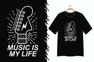 ilustração de música para design de camiseta vetor