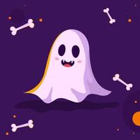 fantasmas fofos perfeitos para o halloween vetor