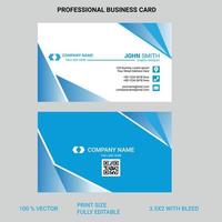 cartão de visita profissional para uso profissional e pessoal vetor