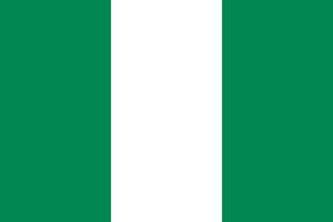 bandeira de vetor da Nigéria. símbolo nacional do país africano