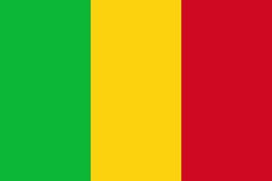 bandeira de vetor de mali. símbolo nacional do país africano