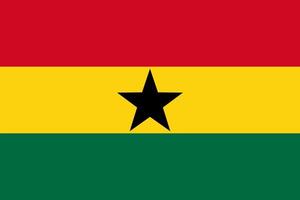bandeira de vetor de gana. símbolo nacional do país africano