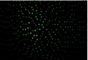 pano de fundo vector verde escuro com pontos.