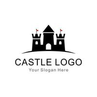 logotipo vetorial do castelo vetor