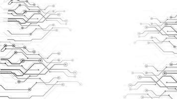 fundo de negócios de tecnologia de circuito de estrutura abstrata. design de fundo de textura de placa de circuito de tecnologia moderna. conceitos de tecnologias de computador quântico vetor