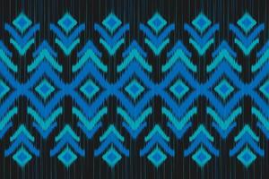 arte étnica ikat do tapete. padrão sem emenda em tribal. impressão de ornamento geométrico asteca. vetor