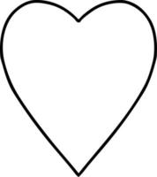 tatuagem em estilo de linha preta de um coração vetor