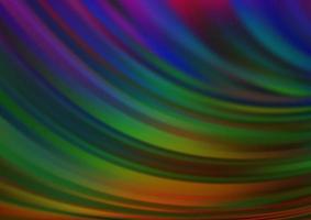 fundo escuro multicolorido do vetor do arco-íris com formas de bolha.