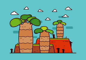 Livre Baobab Tree Vector