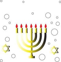 Feliz Hanukkah. ilustração vetorial. vetor