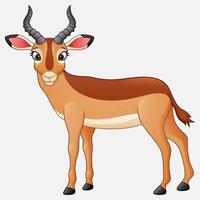 impala dos desenhos animados isolado no fundo branco vetor