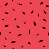 padrão perfeito de melancia vermelha com sementes pretas vetor