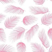 padrão perfeito com fundo de folhas de palmeira isoladas coloridas vetor