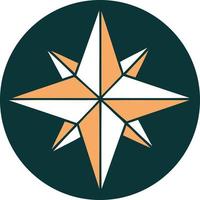 imagem de estilo de tatuagem icônica de uma estrela vetor