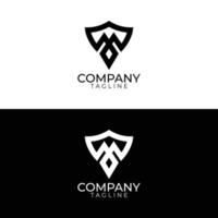 design de logotipo m elegante e modelos vetoriais premium vetor