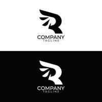 r design de logotipo e modelos vetoriais premium vetor